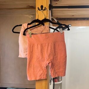 Women's pink workout Set